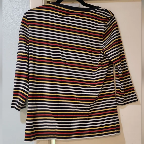 L.L. Bean Women's Striped Top - Multicolor, S-PET - Picture 5 of 5